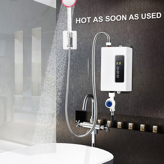 🔥50% DE RÉDUCTION ! ✨ Chauffe-eau Instantané sans Réservoir - Design Compact avec Contrôle de Température Numérique pour Économie d'Énergie ⚡🚿