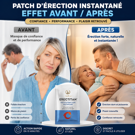 ErecTitan™ Patch d’Érection Instantanée | Dure comme de l’acier en 5 minutes, sans pilules ni injections!
