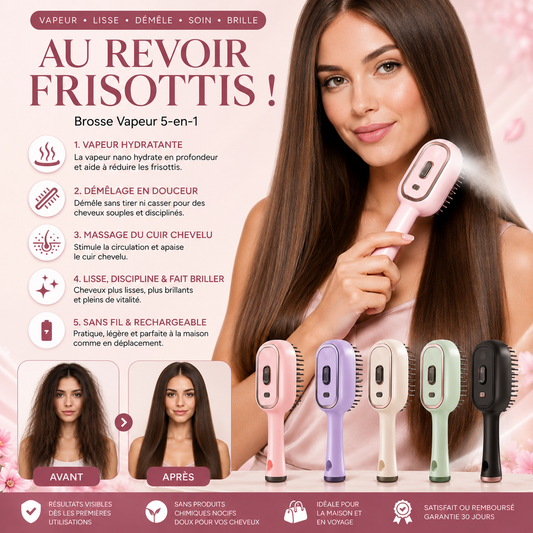 Frizz Hair Brush™ Electric Spray Air Cushion Massage Comb,5 in 1 Massage&Smooth Hair